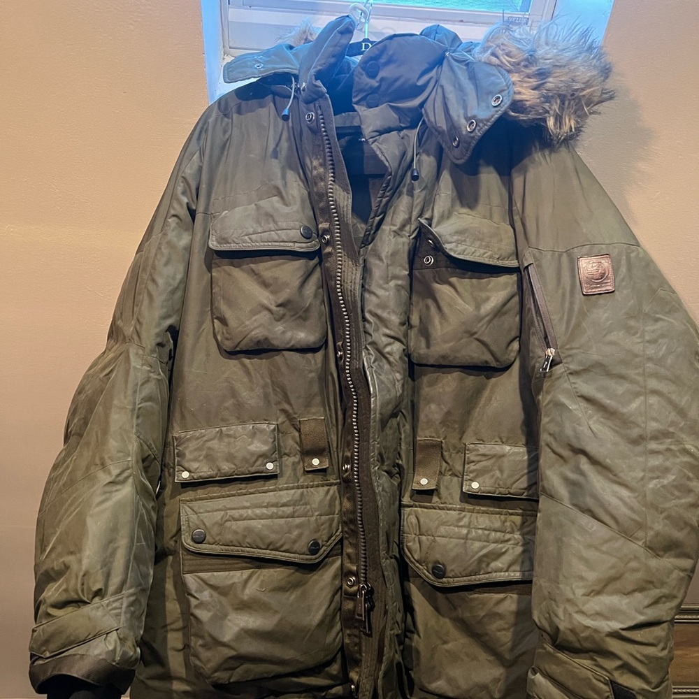 RLX Ralph Lauren Olive Puffer Coat